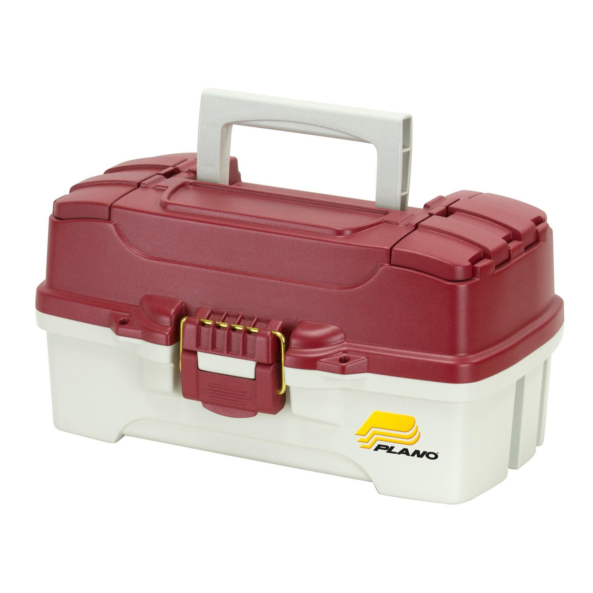 Let's Fish Two-Tray Tackle Box Red Prod | Plano®