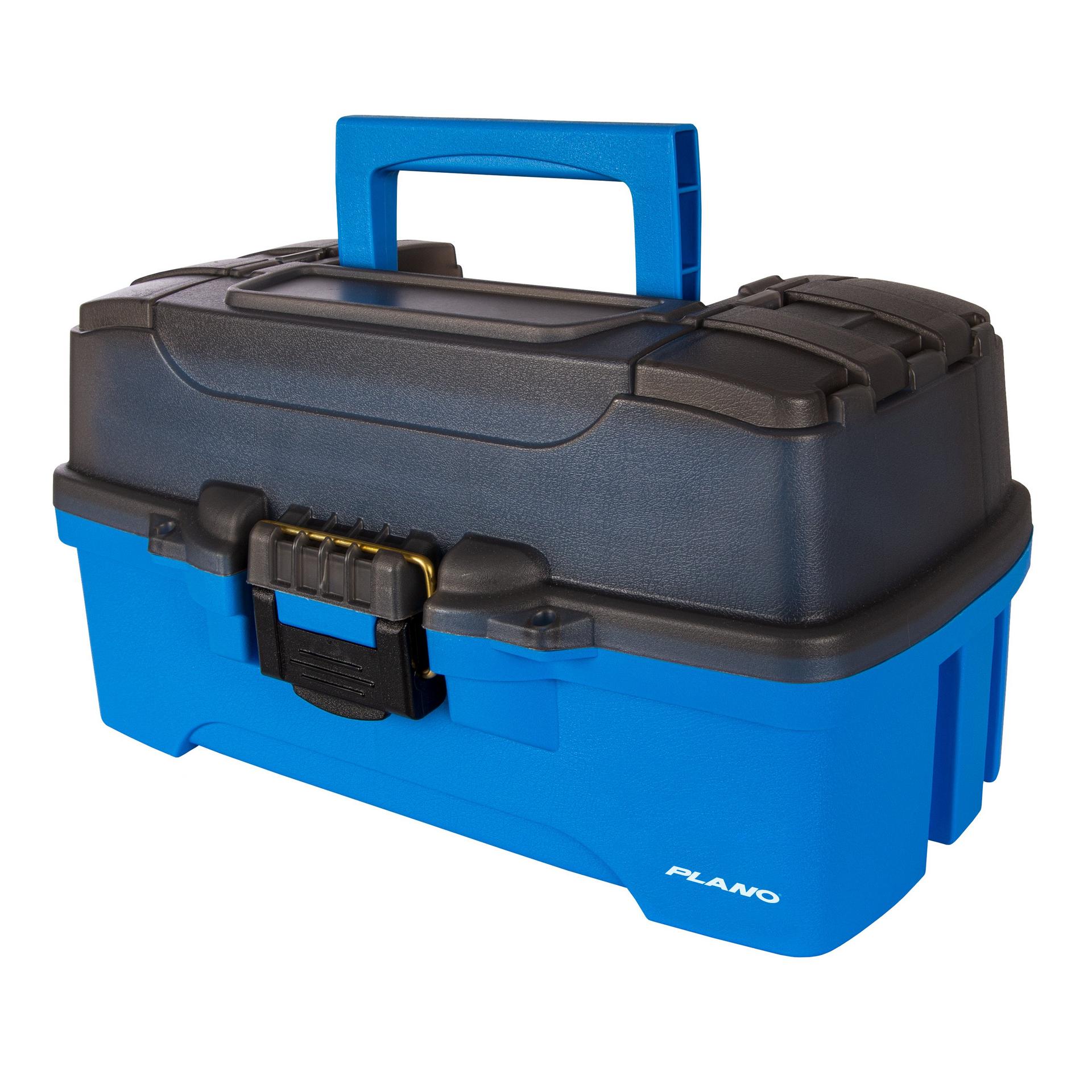 Three-Tray Tackle Box Blue Black Prod | Plano®